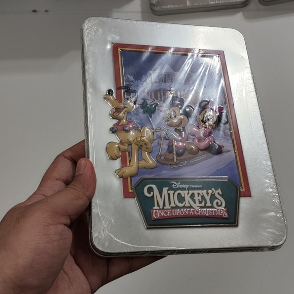Disney Mickey's Once Upon a Christmas DVD Embossed Tin Collector's Holiday Gift - Picture 3 of 5